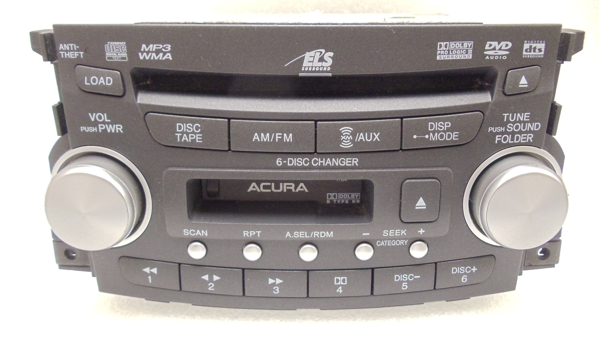 07 08 ACURA TL Radio Stereo 6 Disc Changer MP3 CD DVD Player 1TB4 39100