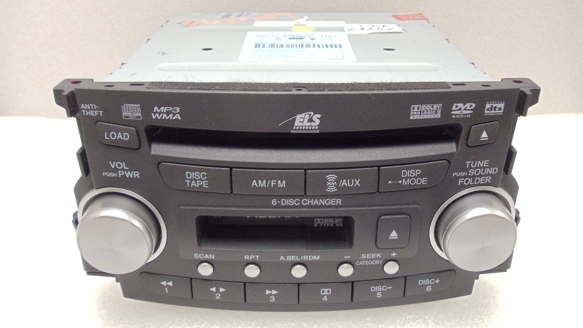 07 08 ACURA TL Radio Stereo 6 Disc Changer MP3 CD DVD Player 1TB4 39100