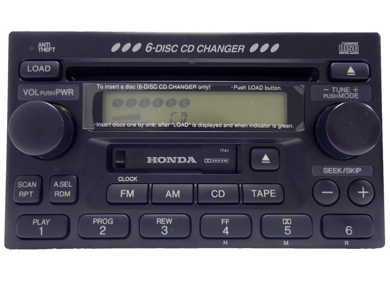 1999 Honda accord cd player error #3