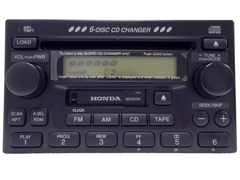 2001 Honda civic cd player error #2