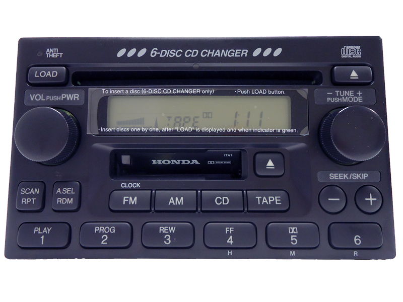 1997 Honda accord radio error code 3
