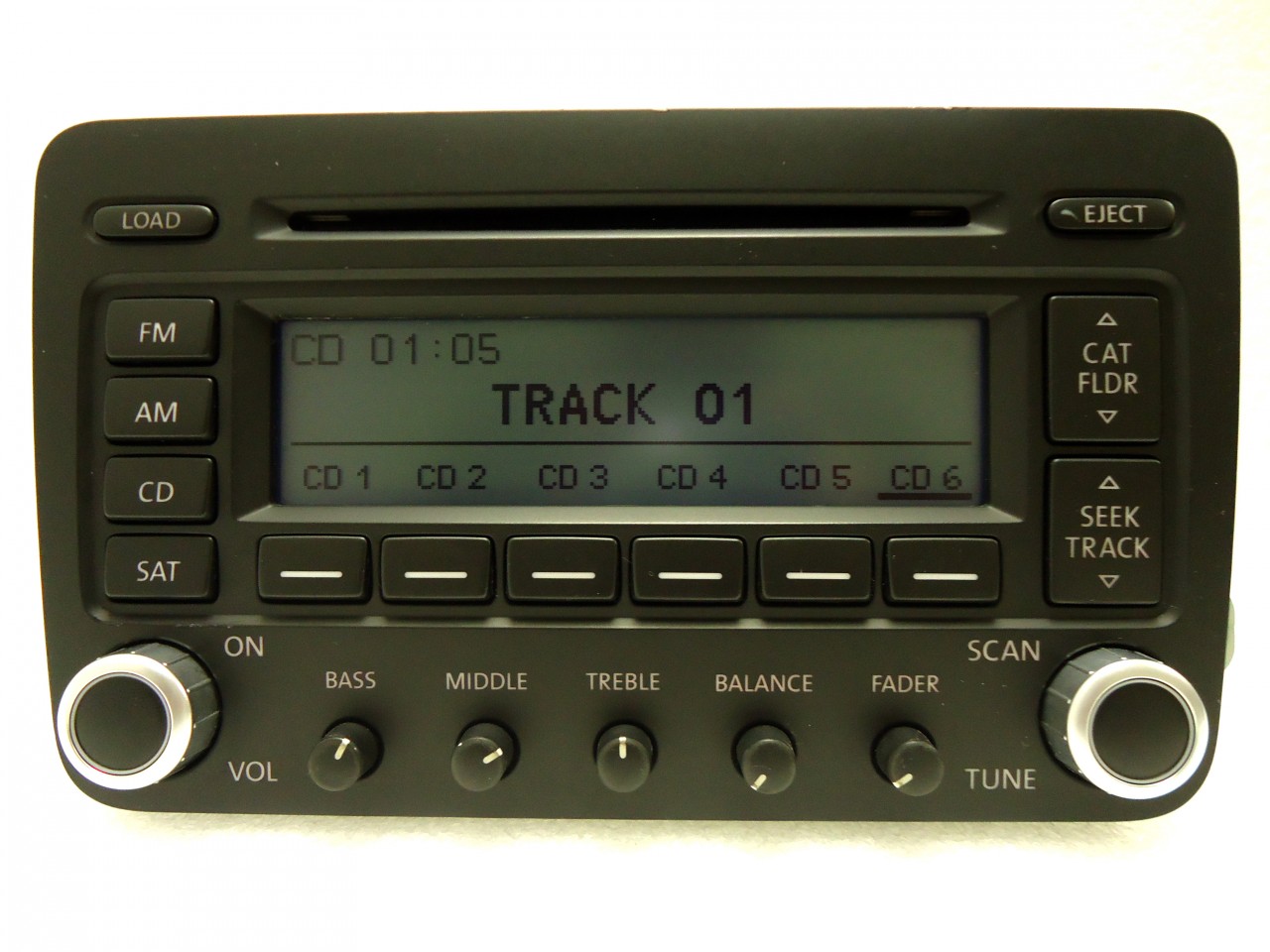 06 07 08 09 VW Volkswagen Radio Satellite ready 6 Disc Changer CD