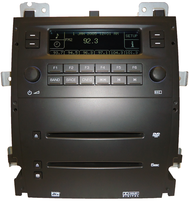 07 08 Cadillac Escalade ESV EXT Radio MP3 6 CD DVD Player 15934176 OEM