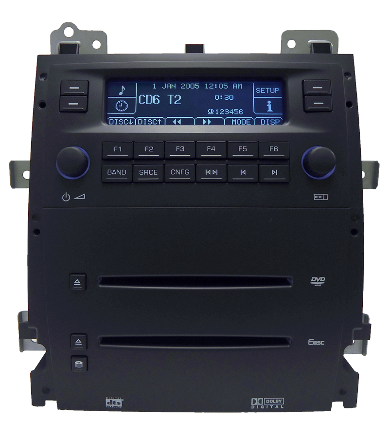 07 08 Cadillac Escalade ESV EXT Radio MP3 6 CD DVD Player 15934176 OEM