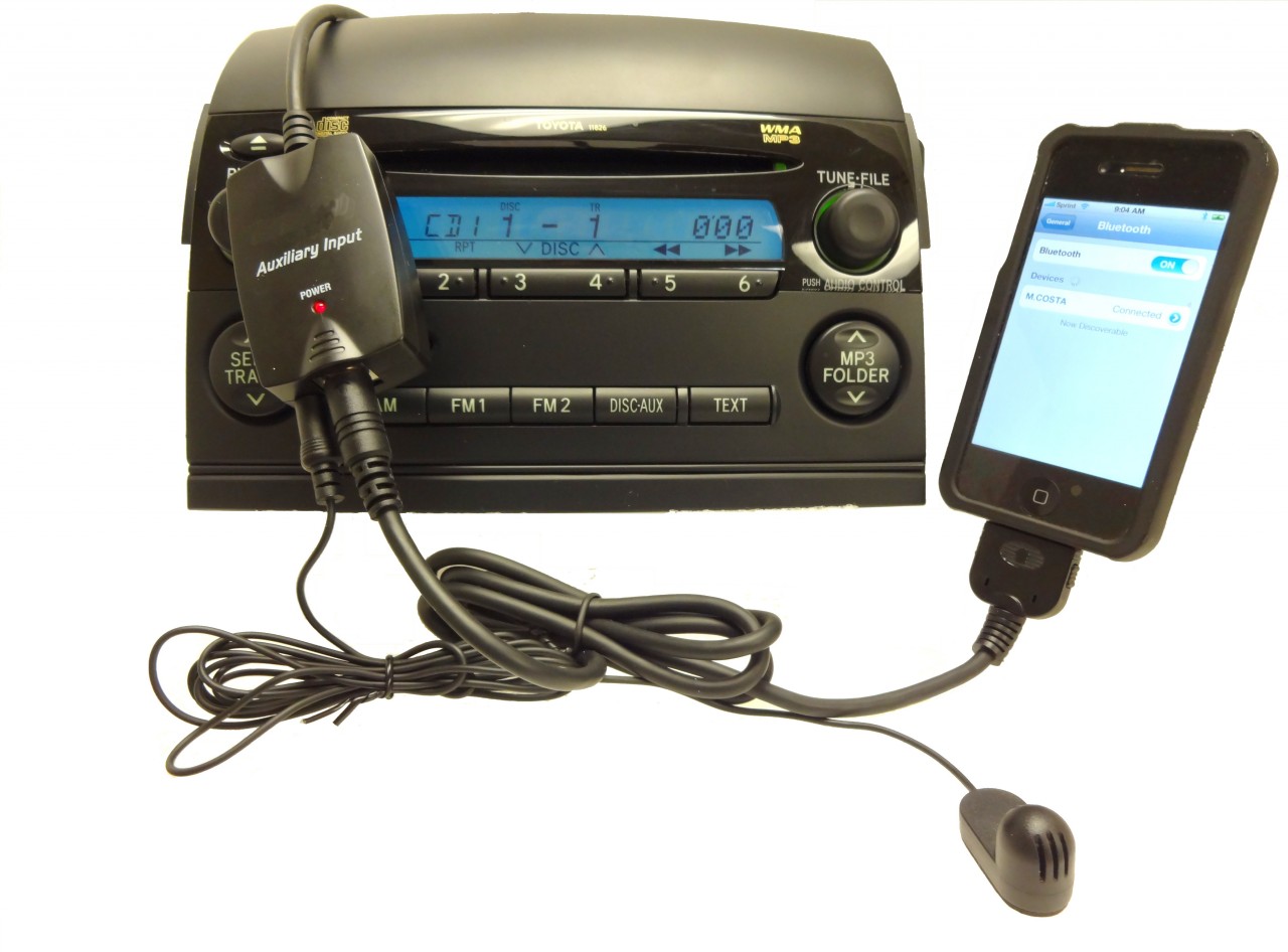 NEW TOYOTA Bluetooth iPod iPhone adapter AUX Auxiliary for Radio CD