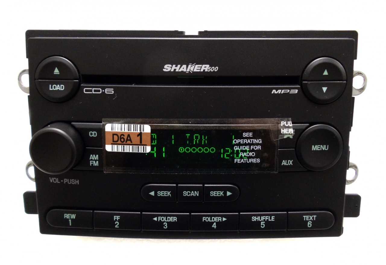 05 06 FORD Mustang Shaker 500 Radio Stereo 6 MP3 CD Disc Changer Player