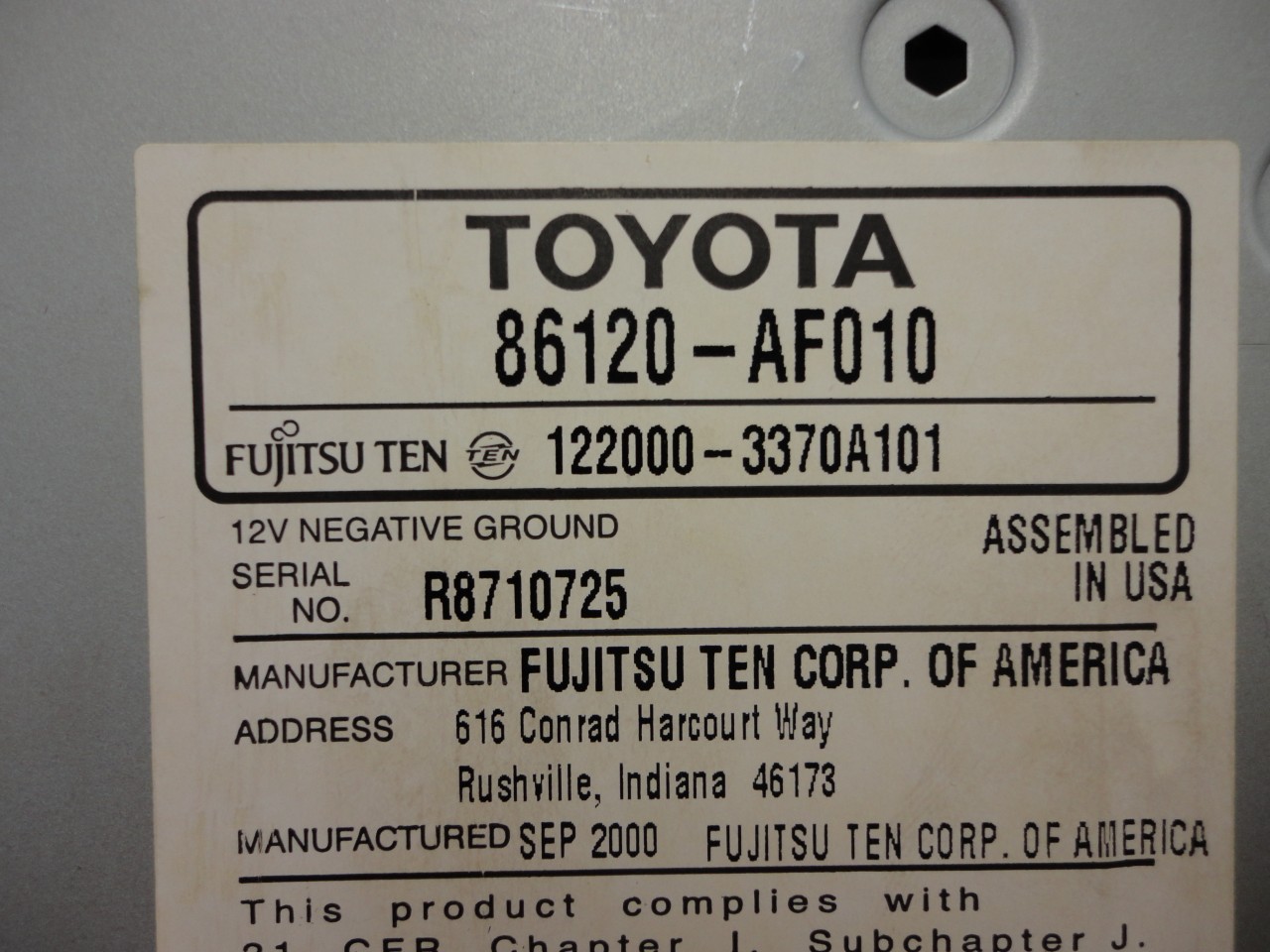 2002 toyota tundra cd player wiring #2