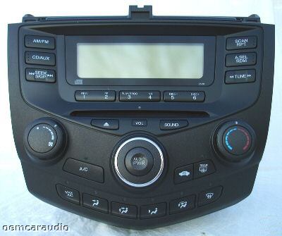 2004 Honda accord cd player
