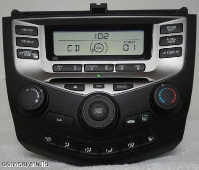 03 Honda accord cd player jammed #6