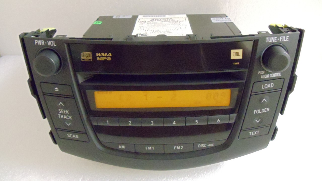 06 07 08 2006 2007 2008 Toyota RAV4 radio JBL MP3 6 CD changer Player