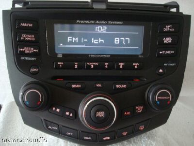 2004 Honda accord factory radio aux #3
