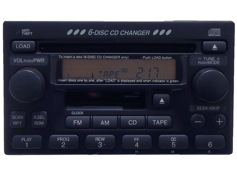 New Honda CR V CRV Radio Stereo 6 Disc Changer CD Player w Clock Factory