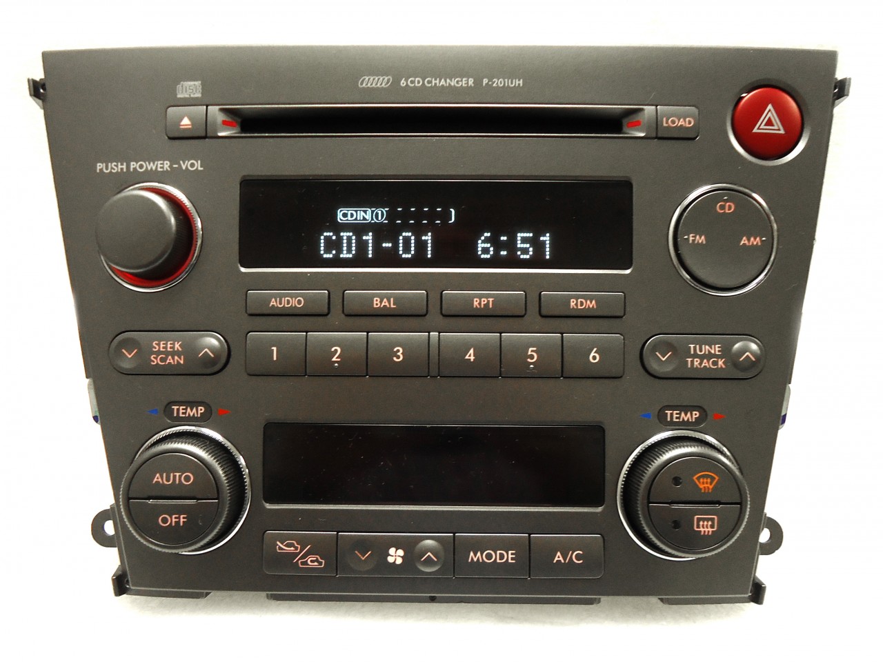 05 06 SUBARU Legacy Outback OEM Radio 6 Disc Changer CD