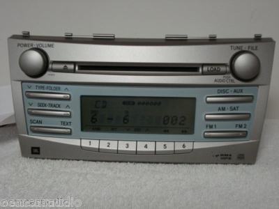 07 08 09 Toyota Camry Radio Stereo  Auxiliary 6 CD Player Disc Changer JBL