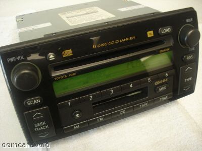   2004 Toyota CAMRY JBL Radio Tape 6 Disc CD Changer 86120 AA060 A56820