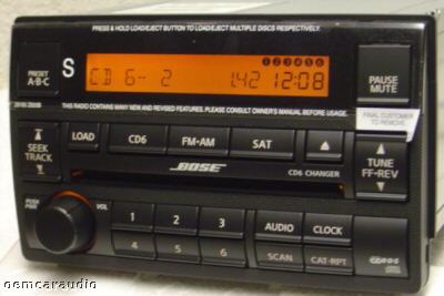 2005 05 2006 06 Nissan Altima BOSE Radio 6 CD Changer  