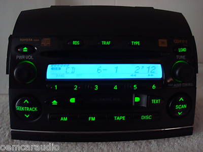 TOYOTA Sienna JBL Radio 6 CD Changer Disc Player A56828