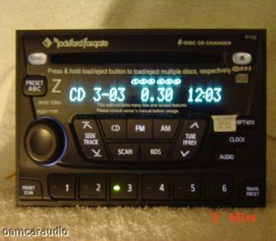 2000 01 02 03 04 Nissan Frontier Xterra Rockford Fosgate Radio 6 Disc CD Changer