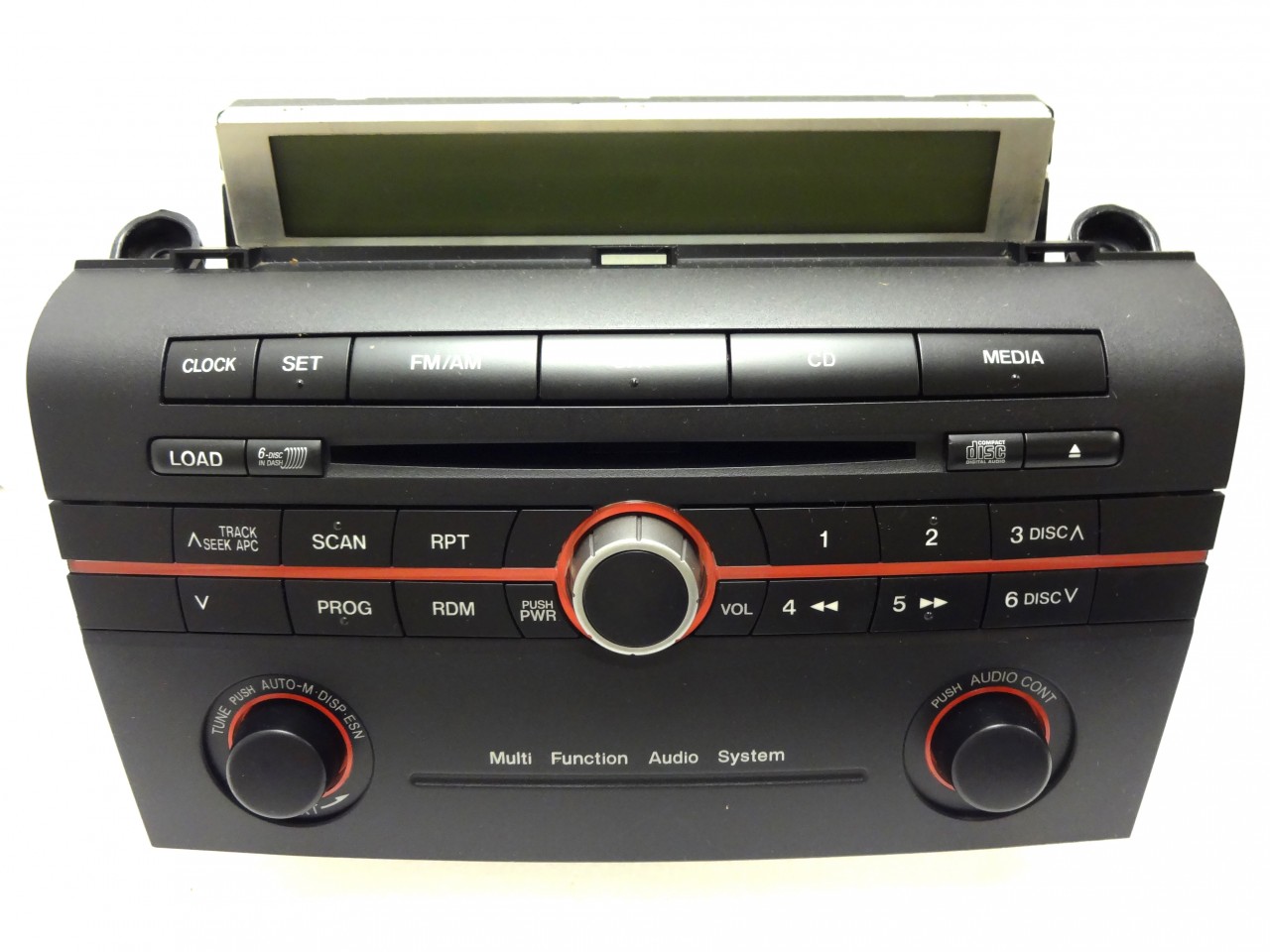 06 07 08 Mazda 3 Radio Stereo 6 Disc Changer CD Player Factory Trip Display