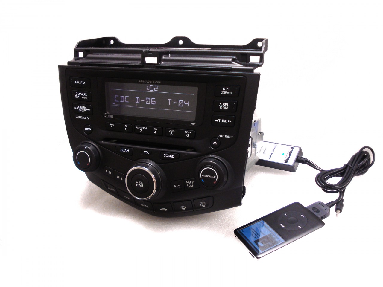 Honda Accord Civic Auxiliary Aux Input Audio Adapter Harness iPod iPad