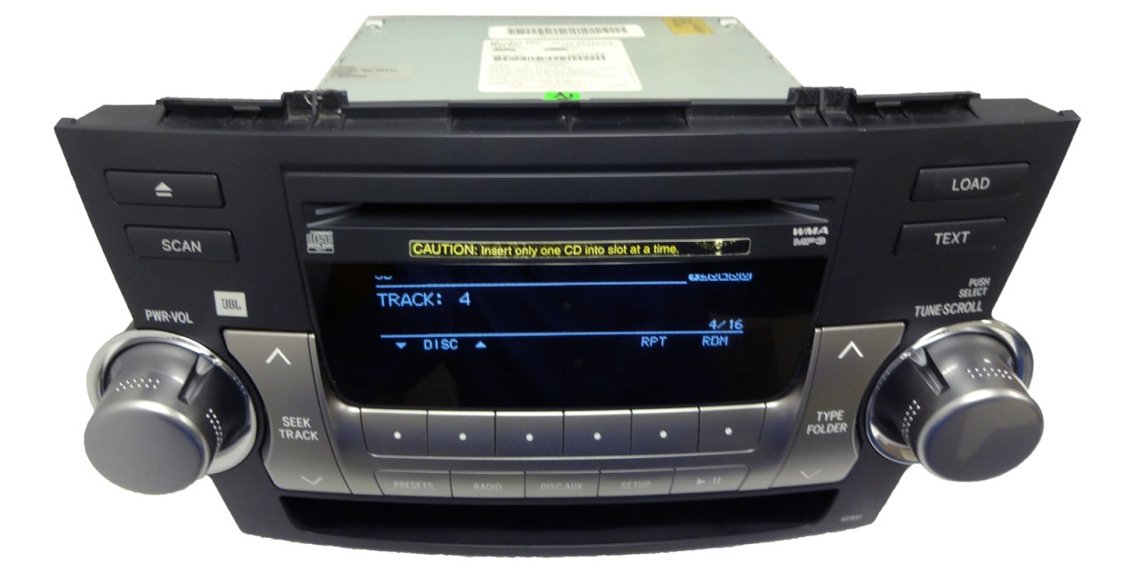 New Toyota Highlander JBL Radio Stereo 6 Disc Changer  CD Player A518AY