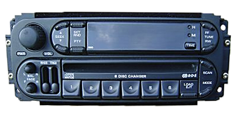 02 03 04 Dodge Jeep Chrysler Dakota Durango RAM Radio 6 Disc Changer CD Player